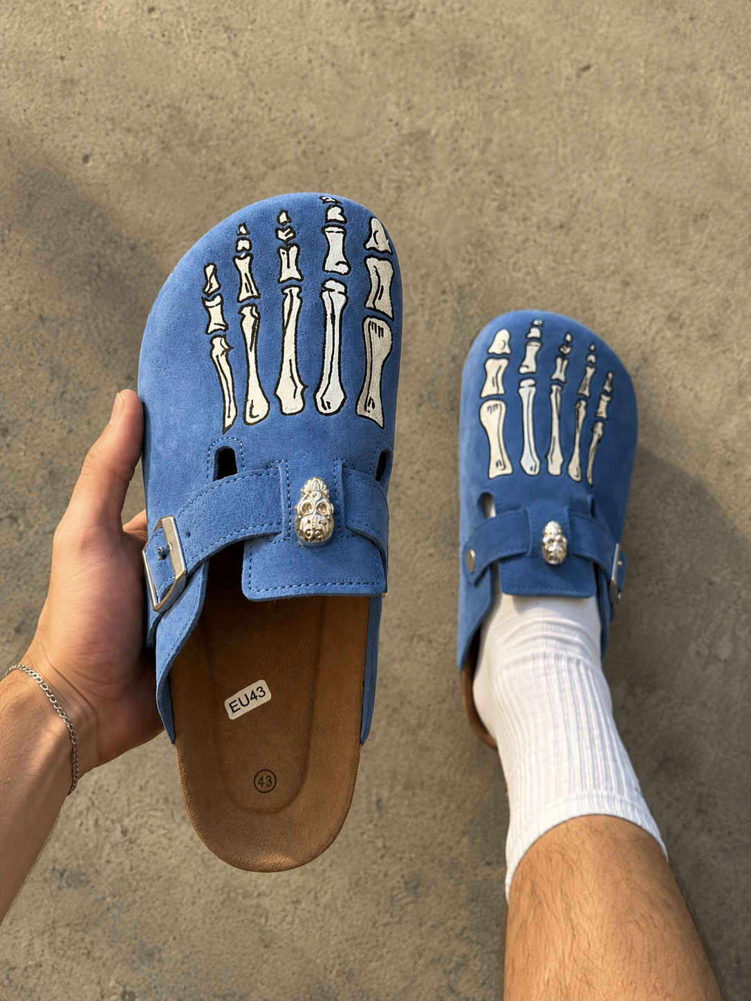 Mercer District™ Skeleton Bone Clogs