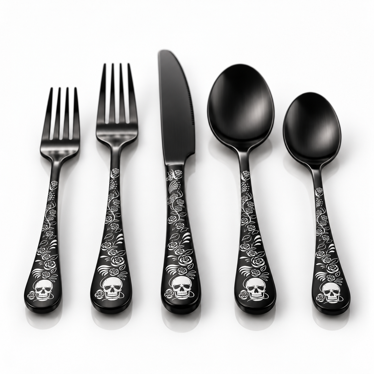 Mercer District® — Memento Mori Flatware Set