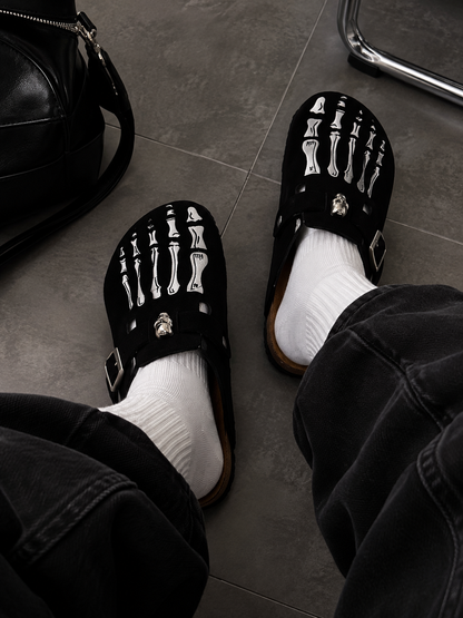 Mercer District™ Skeleton Bone Clogs