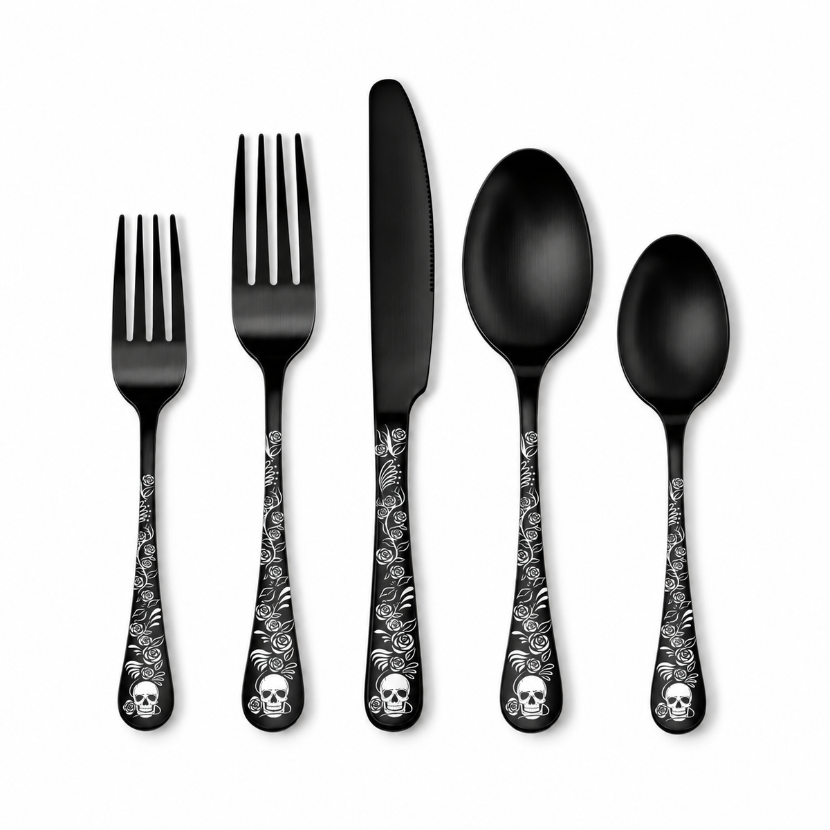 Mercer District® — Memento Mori Flatware Set