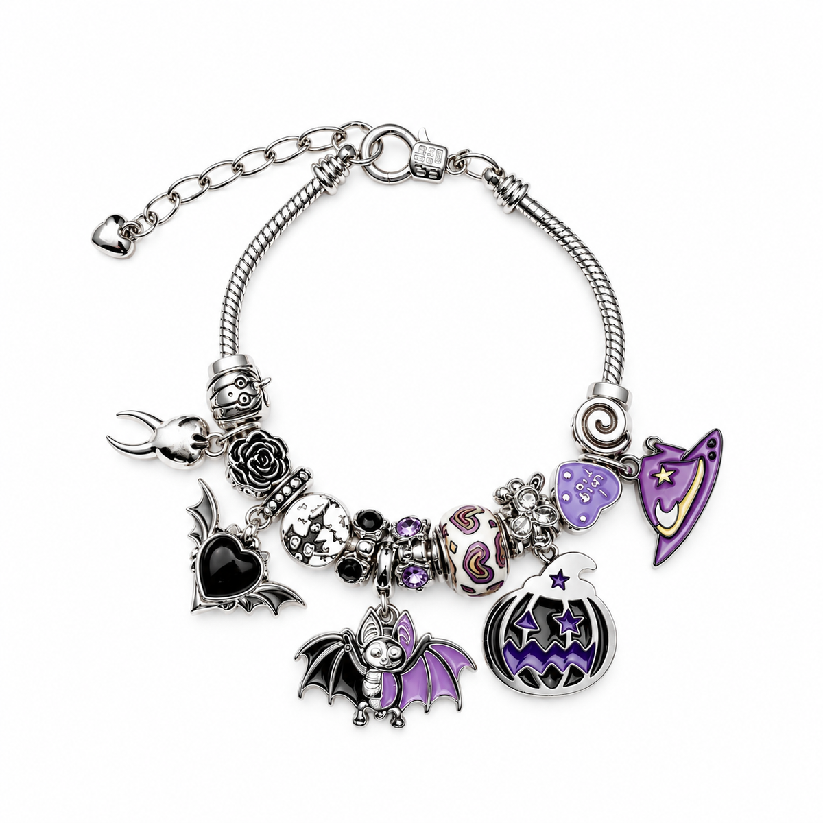 Mercer District — Silver Spells Charm Bracelet