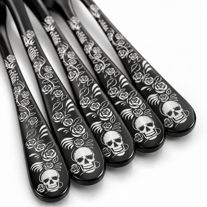 Mercer District® — Memento Mori Flatware Set