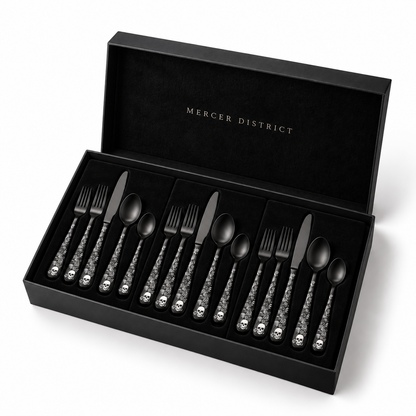 Mercer District® — Memento Mori Flatware Set